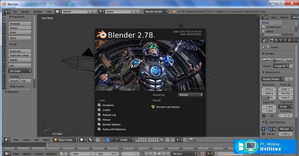 Blender не запускается на встроенной видеокарте